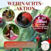 Besondere Weihnachtsaktion: 10€ Rabatt auf alle Einzeltermine im November und Dezember