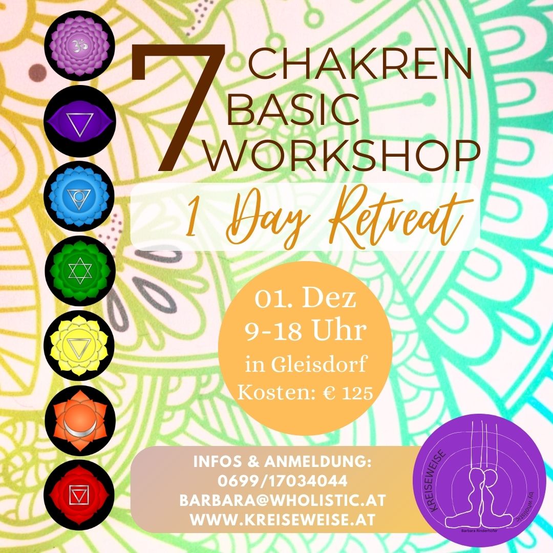 7 Chakren Basic Workshop - 1 Day Retreat